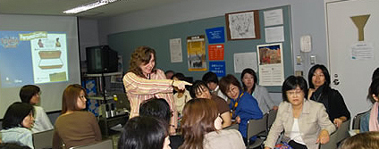 2006年10月 / 名古屋 /YWCAにて英語指導法の発表とワークショップ