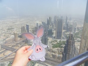 Andy on the burj kalifa